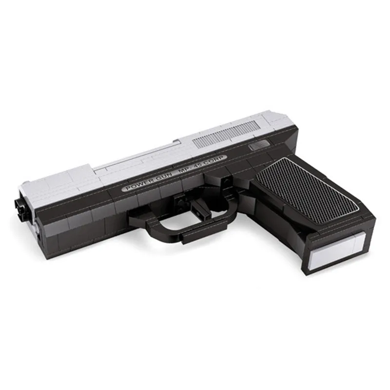 MP-45 полуавтоматическая модель оружия 1:1 3D 268 шт. черная пистолета конструктор