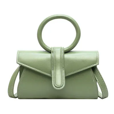 Green Fluorescent Color Envelope Bag For Ladies Retro High Quality Pu Leather Handbags Female Wome Elegant Korean Style Crossbody Bags - Цвет: Green
