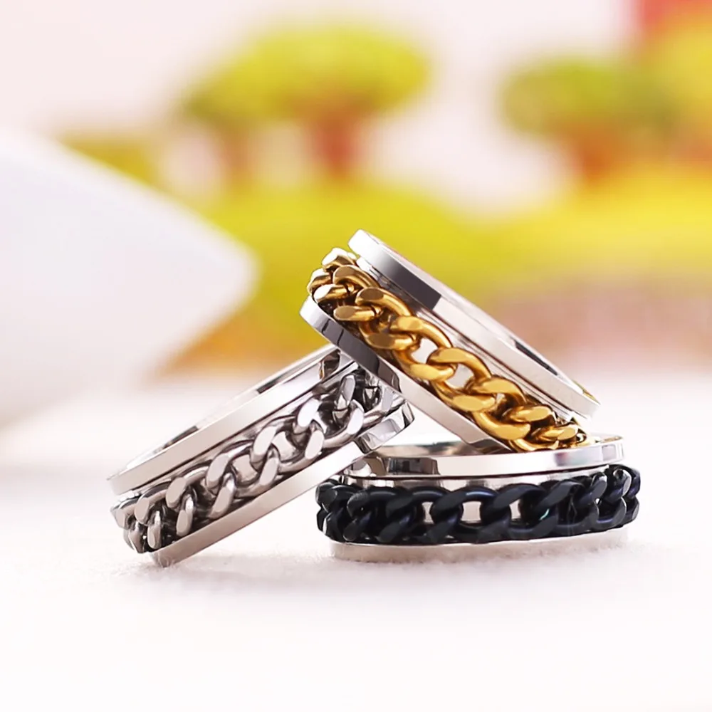 Женское Обручальное кольцо с цепочкой ювелирное изделие из титана