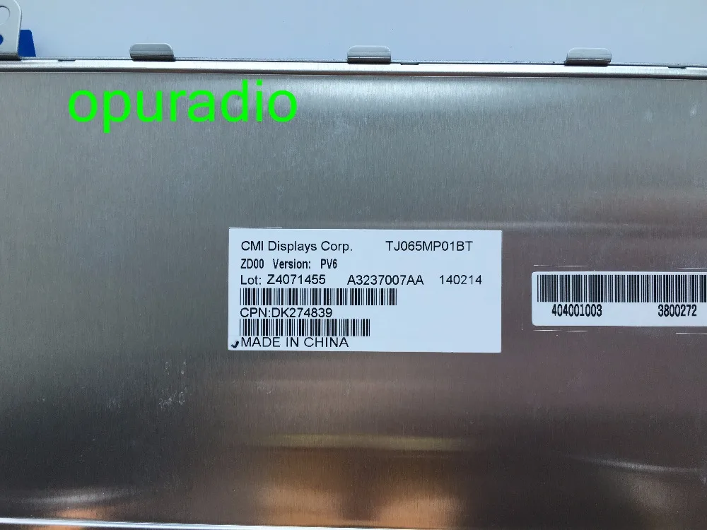 Оригинальный Новый AUO 6 5 дюймов ЖК дисплей TJ065MP01BT с сенсорным экраном дигитайзер