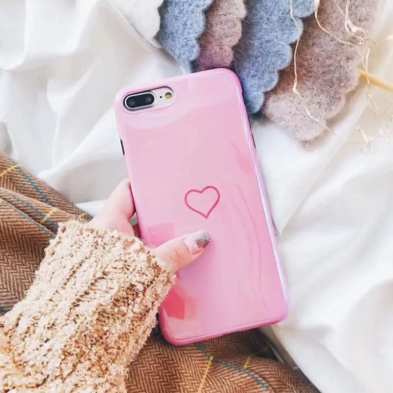 Aokin/3D Милые чехлы из ТПУ с сердечками для iphone x силиконовые пар |