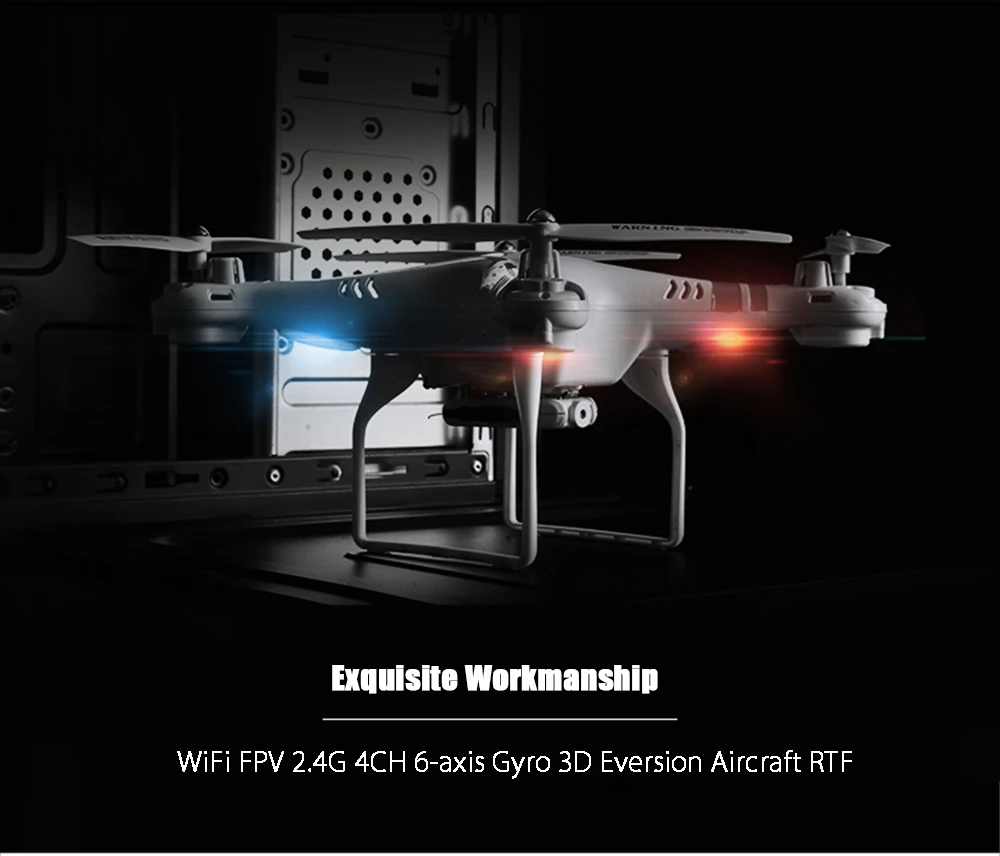 Оригинальный Радиоуправляемый Дрон WiFi FPV 2 4G 4CH 6 осевой гироскоп RC Квадрокоптер
