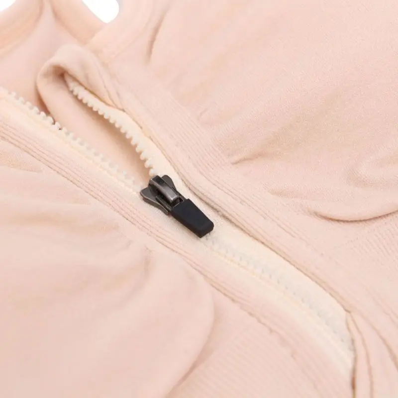 

Women Front Zipper Closure Push Up Bras Shockproof Fitness Vest Removable Padded Wireless Tops