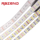 5 м 5050 Светодиодная лента двухрядный RGB-светильник DC 12 В DC 24 в 120 светодиодовм гибкий светодиодный светильник s холодный белыйтеплый белыймногоцветный