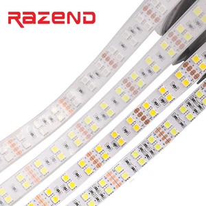 5 м 5050 Светодиодная лента двухрядный RGB-светильник DC 12 В DC 24 в 120 светодиодовм гибкий светодиодный светильник s холодный белыйтеплый белыймногоцветный