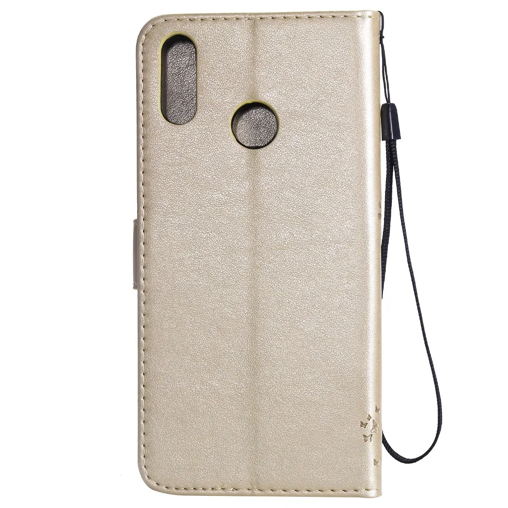 Чехол для телефона Huawei Y6 2019 кожаный чехол Pro с 3D деревом котом подсолнухом