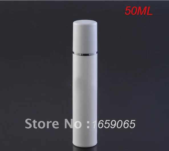 50ml white acrylic airless vacuum pump lotion bottle with white cap used for serum/lotion/emulsion/foundation Cosmetic Container