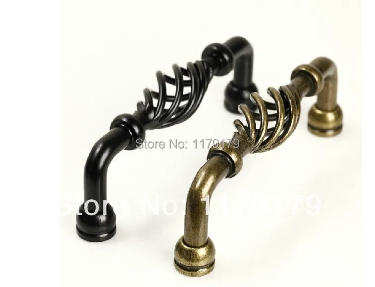 

antique brass birdcage kitchen cabinet handle bronze black dresser drawer cupboard wardrobe furniture hardware handles pull knob