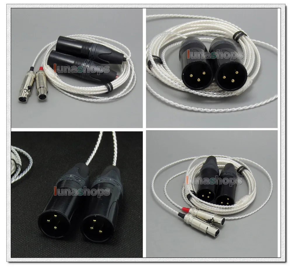 

3 Pin Male XLR PCOCC + Silver Plated Cable Cord for Audeze LCD-3 LCD-2 LCD-X LCD-XC LCD-4z LCD-MX4 LCD-GX LN004724