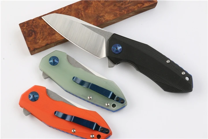 Тактический складной нож ZT0456 D2 клинок С флиппером и шарикоподшипником рукоятка