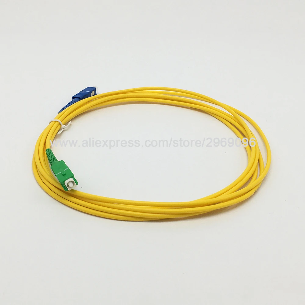 Оптоволоконный Соединительный шнур Джампер кабеля SC/APC SC/UPC 3 метра SM одномодовый