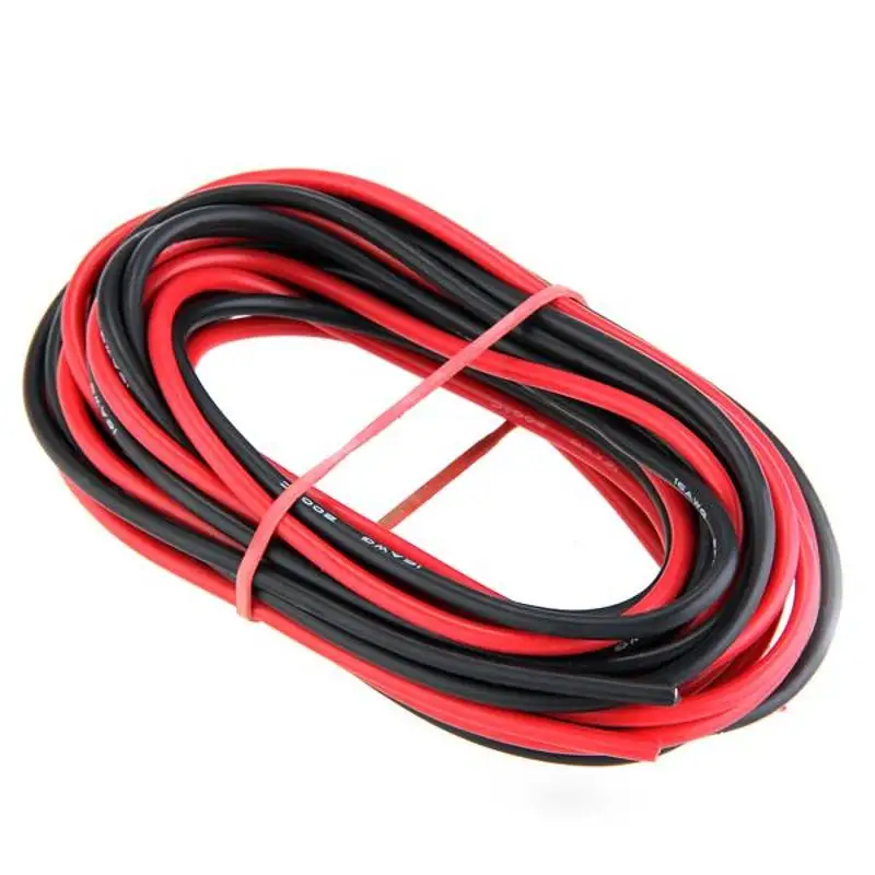 1 м черный + красный 8awg гибкий силиконовый провод датчик высокой температуры