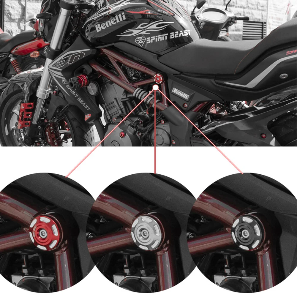 Spirit Beast аксессуары для рамы мотоцикла, декоративный винт корпуса для Benelli TNT125 TNT300 BN300 BJ300GS