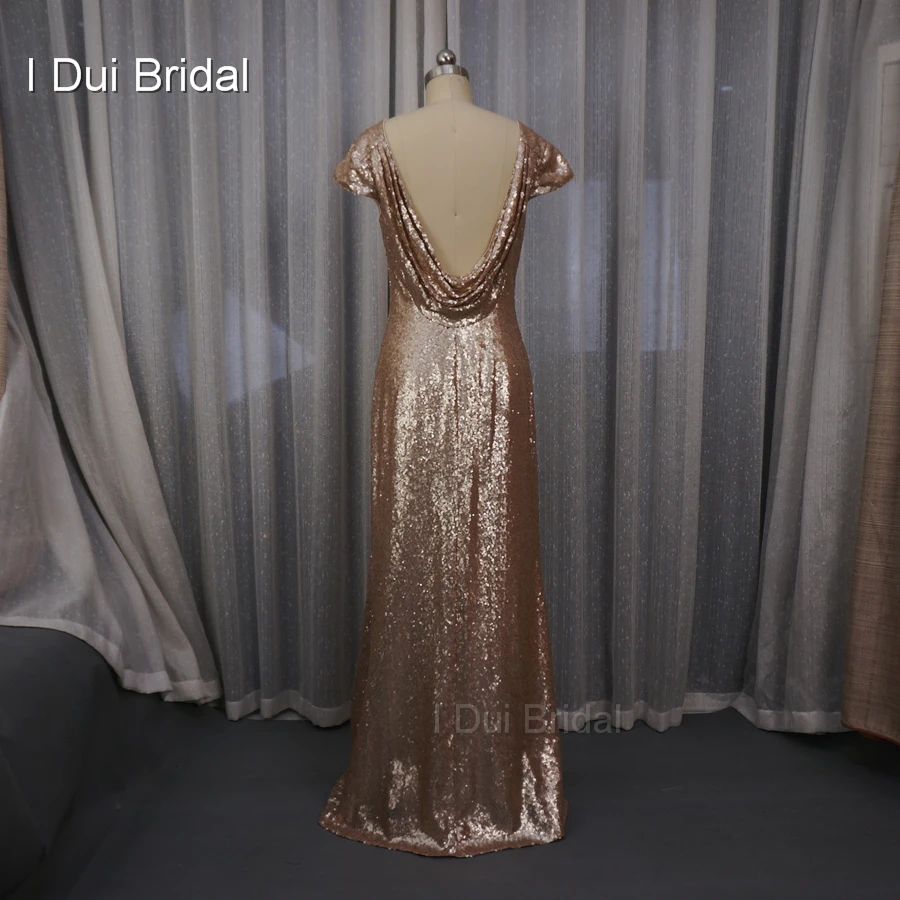 Badgley Mischka с блестками платье для невесты Фата Шампань розовое золото Свадебная