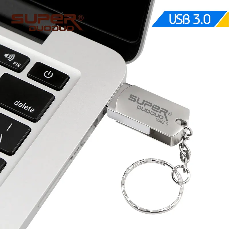 USB флеш-накопитель 3,0, металлическая цепочка для ключей, Usb флешка, высокоскоростной флеш-накопитель 128 ГБ, 64 ГБ, 32 ГБ, 16 ГБ, 8 ГБ, Micro USB флешка, более 10 шт., бесплатный логотип на заказ