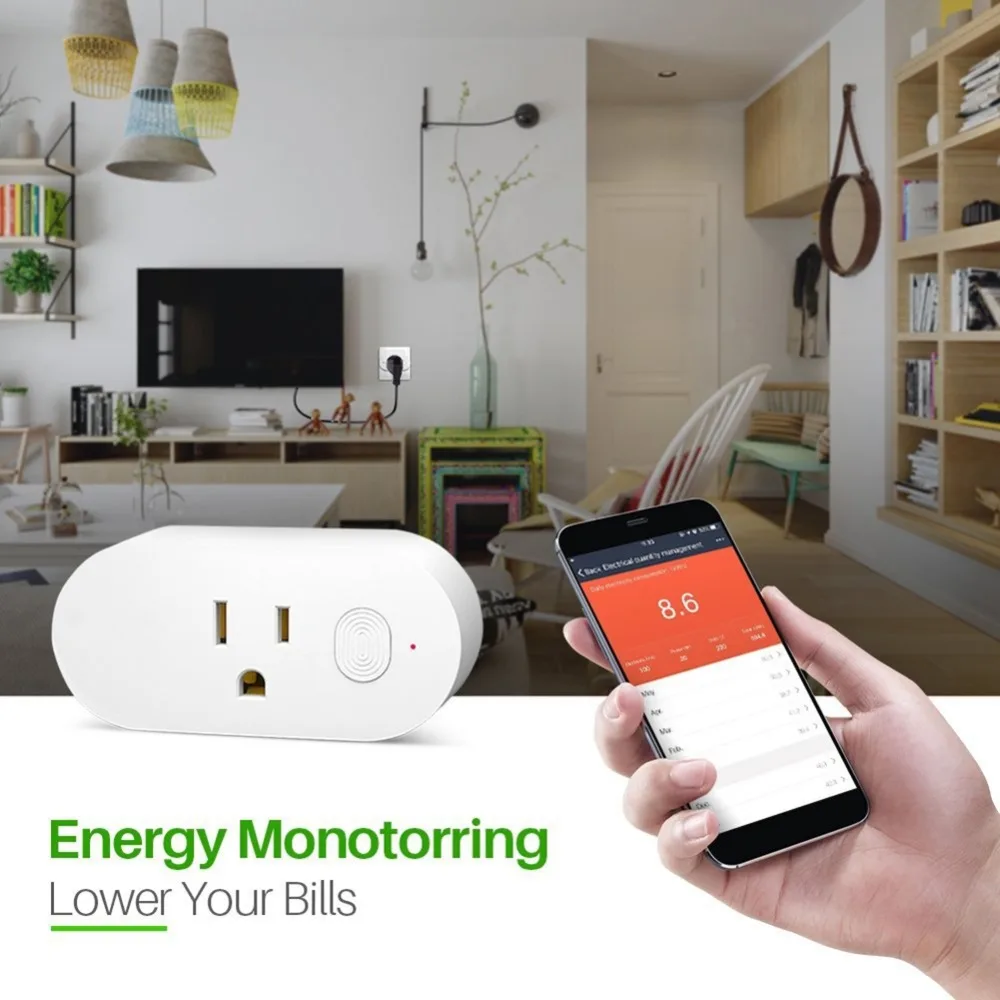 Mini Smart Socket WiFi Remote Control Switch Power US Plug Sockets Outlet Work for AndroidIOSAlexa|Умные розетки| |