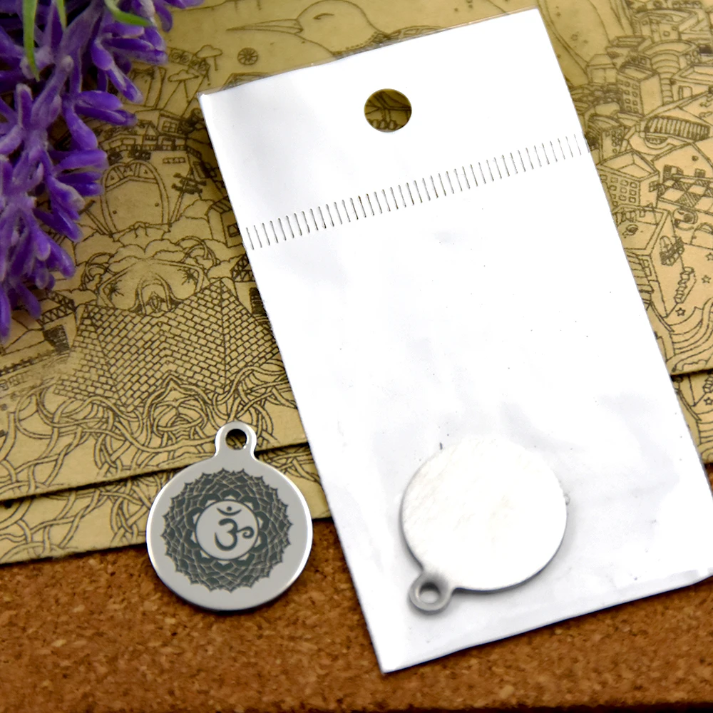 

20pcs--stainless steel charms"YOGA SIGN" 5 style for choosing DIY Charms Pendants