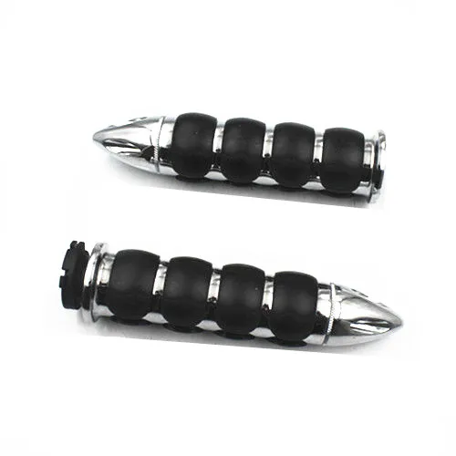Пара 1 &quotшип хромированные ручки для Honda CB CBR Shadow VT VTX GL Rebel Yamaha YZF FZR R6 R1 V Star Road Star|road