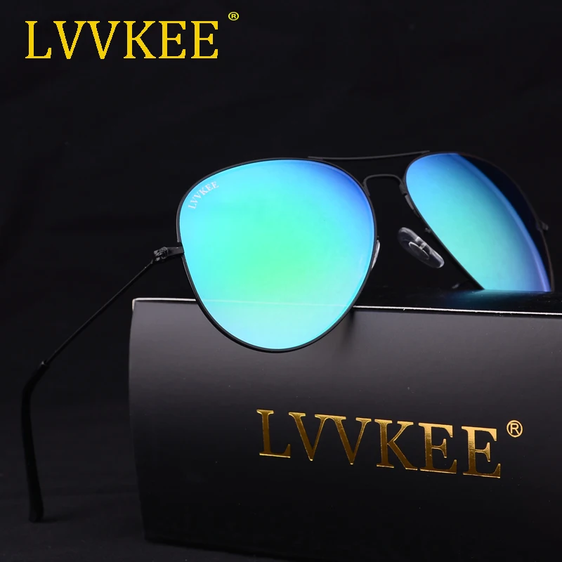 Солнцезащитные очки LVVKEE с градиентными стеклами мужские и женские