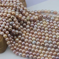 high quality good luster mixed color natural baroque edison pearls 12 14mm nearly round large bead for bridal jewelry making