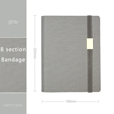 Grey Деловая Высококачественная кожаная записная книжка Filofax многоразового использования, записная книжка, модная пуля, журнал Bujo - Цвет: Grey