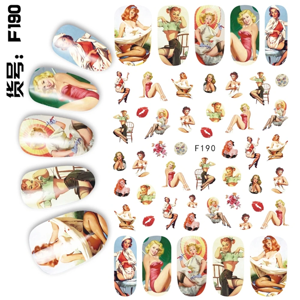 1 лист наклейки для дизайна ногтей|nail art decorations stickers|nail design suppliessticker nail |