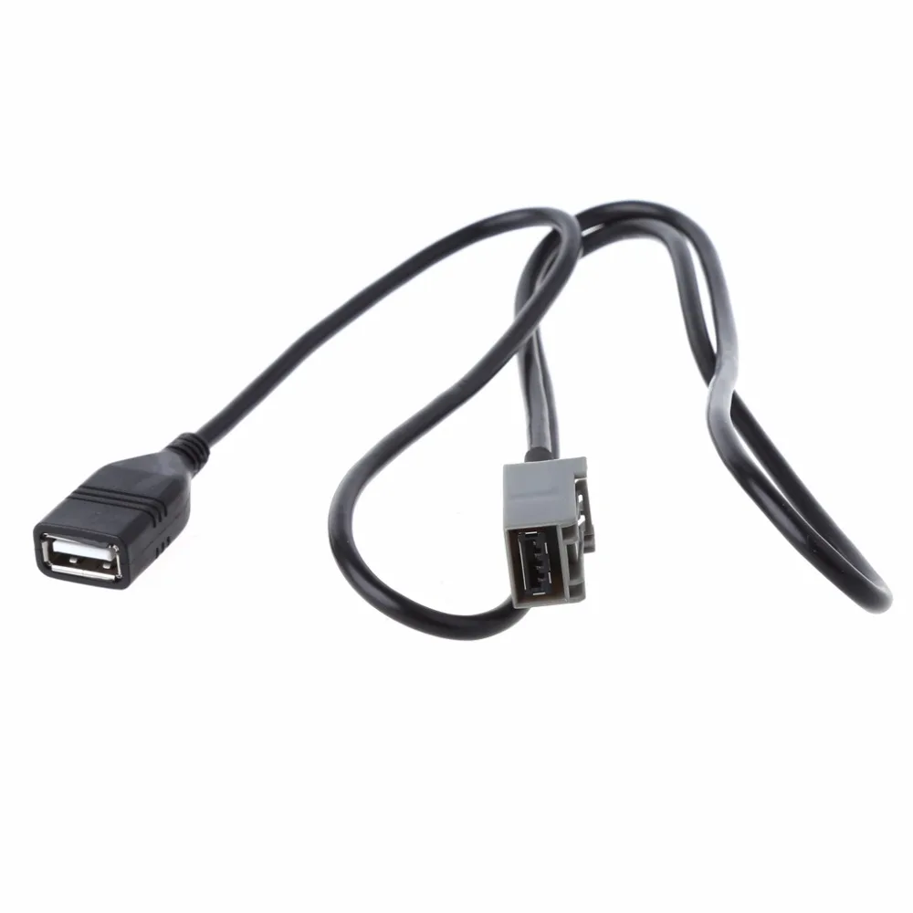 Автомобильный Удлинительный кабель USB 2 0 90 см аудио и музыкальный адаптер провод