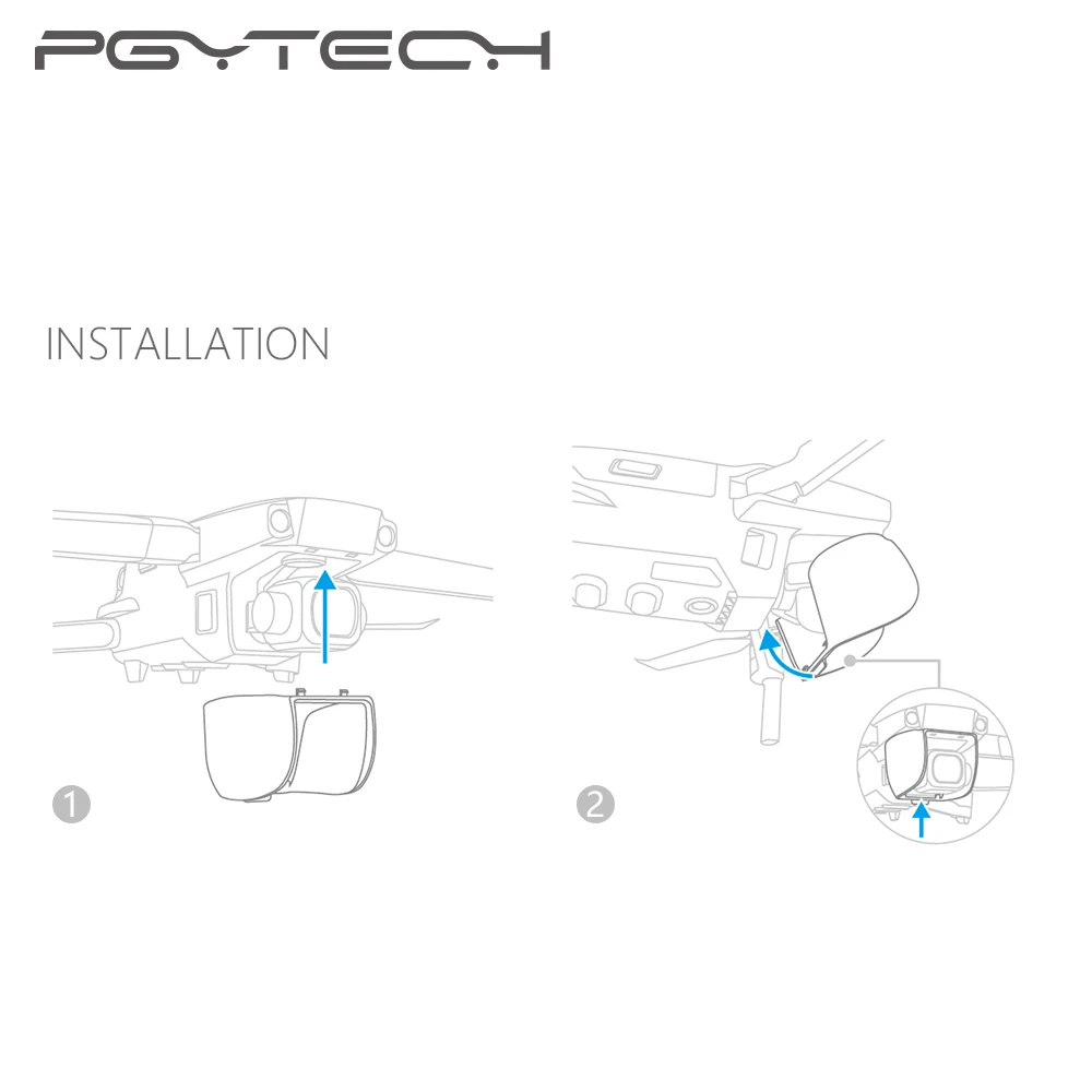 PGYTECH Mavic 2 камера Антибликовая Защитная крышка бленда для объектива