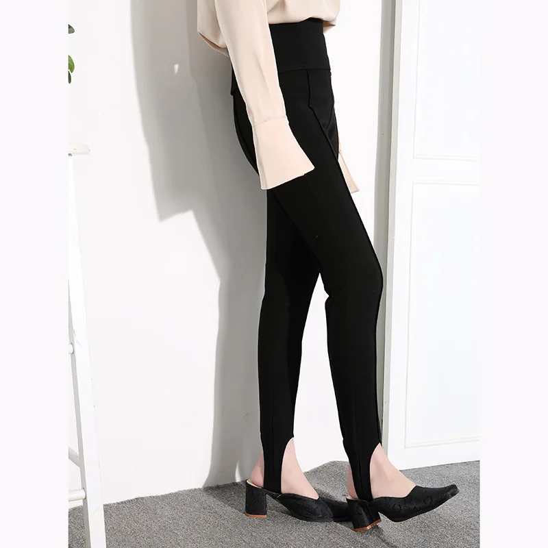 2017 Весной и Осенью мода брюки карандаш женщины Сплошной цвет Высокой талией