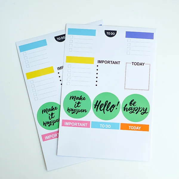 Midodo 2 листа/мешок индексы планировщик бумажные наклейки чтобы сделать список