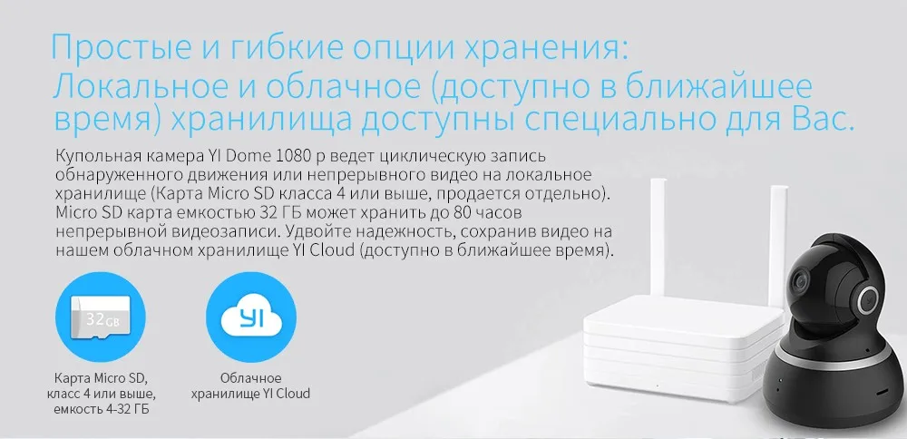 YI купол Камера IP Cam 1080 P панорамирования/наклона/зум Беспроводной видеонаблюдения Системы полный 360 градусах ночное видение EU/US