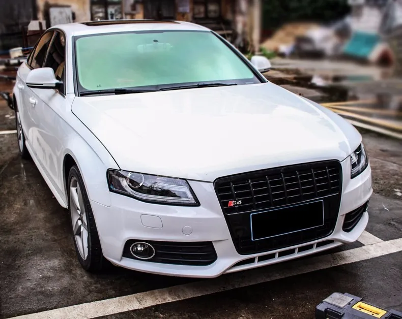 KOWELL автомобильный Стайлинг для Audi A4 B8 фары 2009 2010 2011 2012 A4L светодиодный светодиодные дневные ходовые огни на передних фарах Bi Xenon объектив высокого ближнего парковка