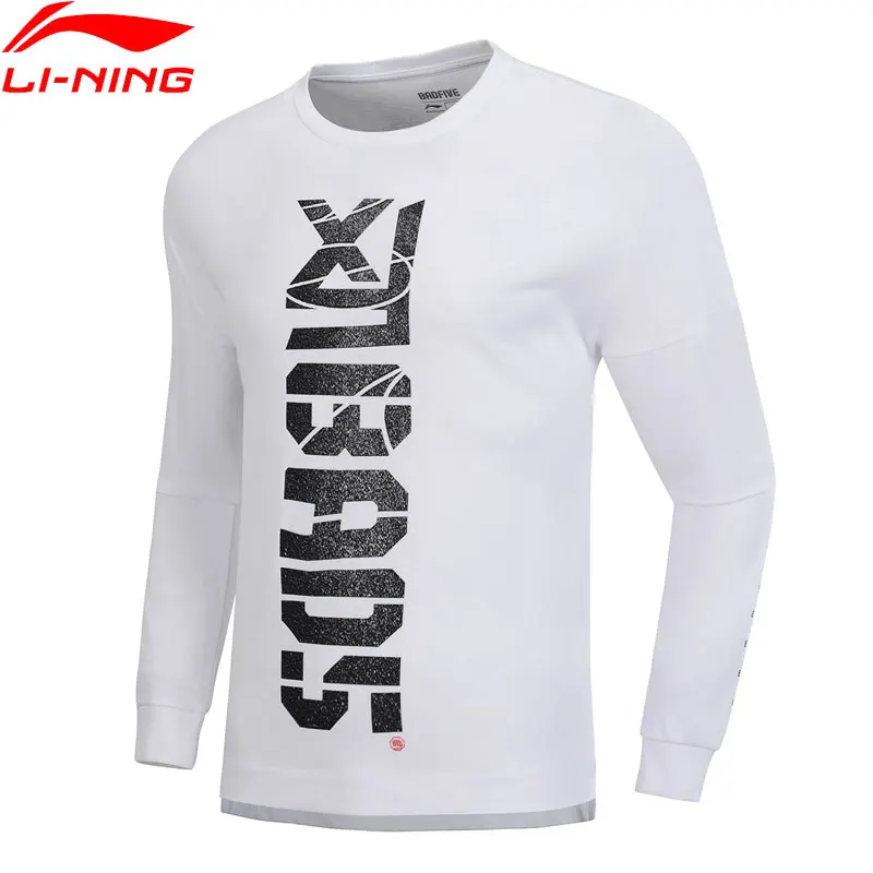Мужская баскетбольная футболка Li-Ning BAD FIVE свободная Спортивная с длинными