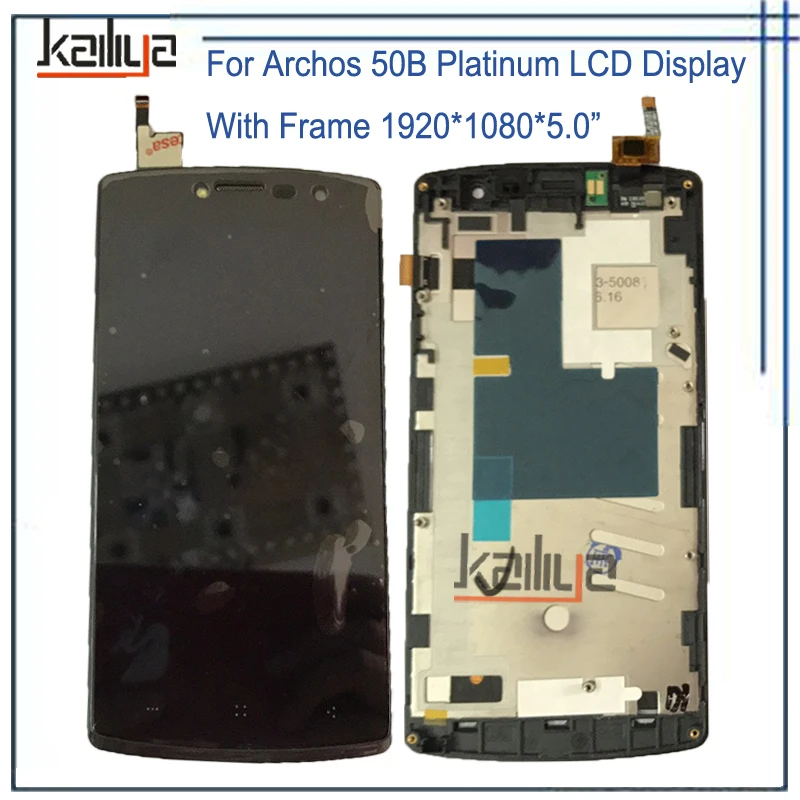 Для Archos 50B Платиновый ЖК-дисплей + 5 0 дюймов черный Сенсорный экран дигитайзер