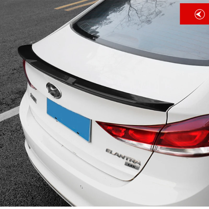 Для hyundai Elantra спойлер Elantra автомобильное украшение в виде хвостового крыла высокое качество АБС пластик Неокрашенный праймер задний спойлер багажника
