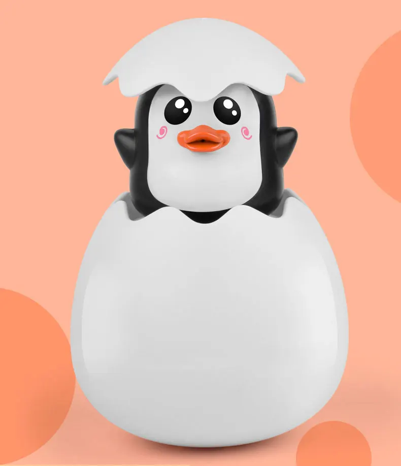 Color 2 Детская игрушка для купания, пластиковый утиный Пингвин, яйцо, игра, спрей для воды, спринклер, ванная комната, ванна, игрушки для детей - Цвет: Color 2