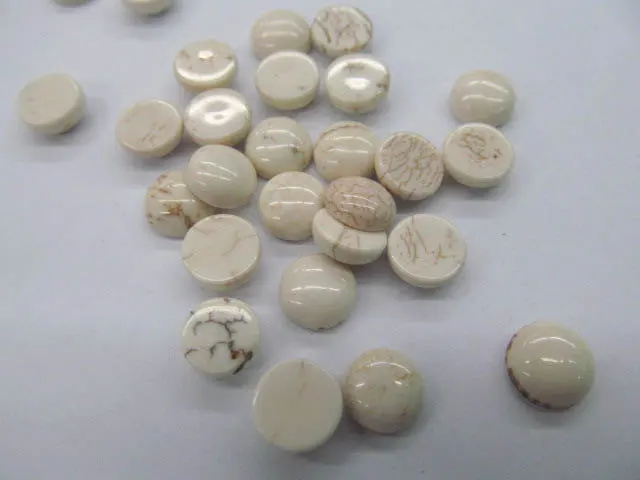 

wholesale bulk 12mm 100pcs cabochons turquoise roundel white veins jewelry beads
