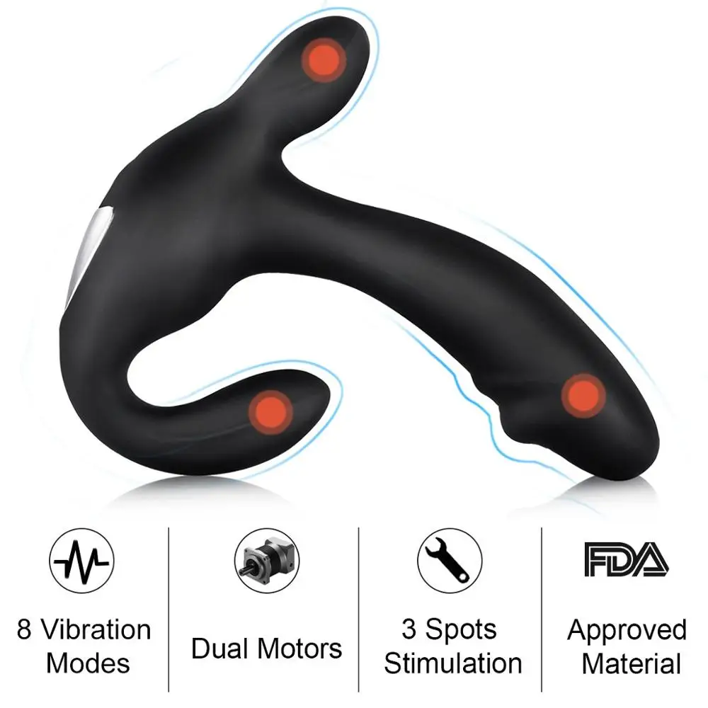 Gay Sex Toys Wireless Vibrator Prostate Stimulator Anal Butt Plug Silicone Massage Vibrators For Men Faloimitator Av | Красота и