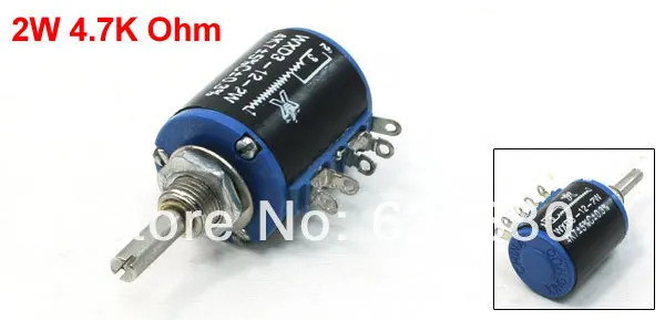 

WXD3-13-2W Multiturn Type 5 Pin 5% Tolerance Wire Wound Potentiometer 2W 4.7K Ohm 4700 Ohm