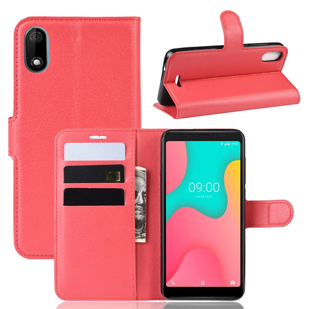 For Wiko Y60 Y80 Sunny 4 Plus Stand Case Luxury PU Leather With Silicone Cover Card Holder Fundas | Мобильные телефоны и