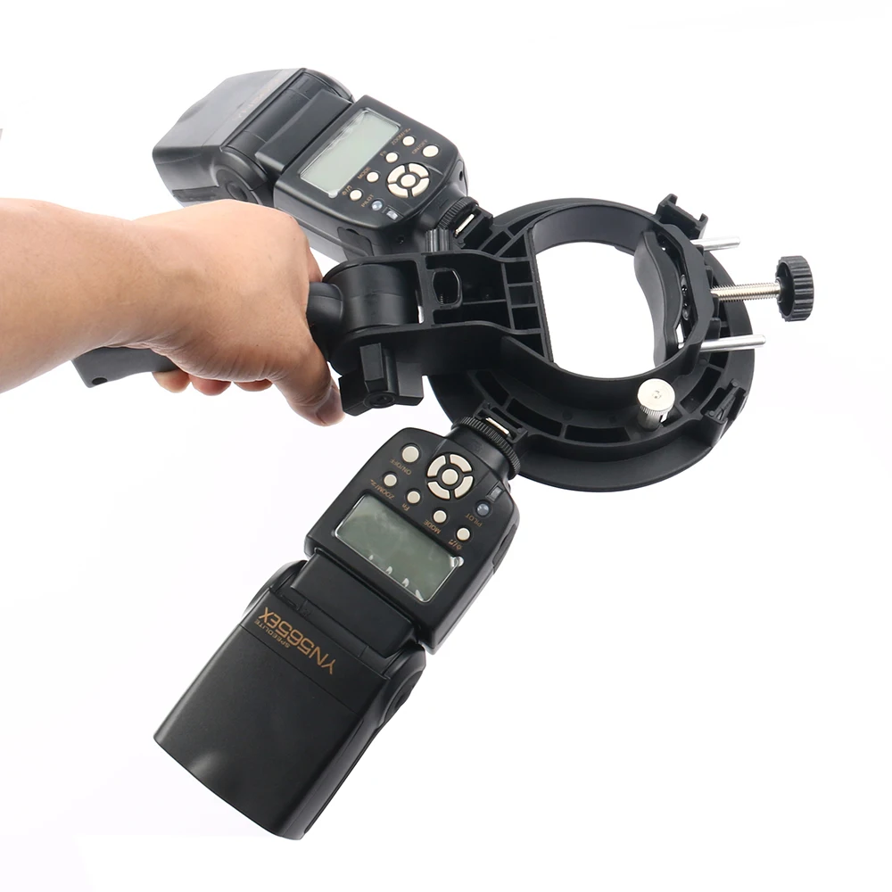 Ручной S-образный держатель кронштейна с креплением Bowens для Speedlite Flash Snoot Softbox