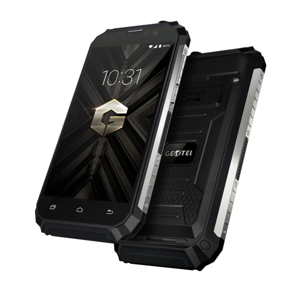 Geotel G1, 2 Гб оперативной памяти, 16 Гб встроенной памяти, 5,0 дюймов Android 7,0 MTK6580A смартфон противоударный 7500 мА/ч, Батарея 4 ядра, но не более чем на 1. 3g Гц 3g сотовый телефон