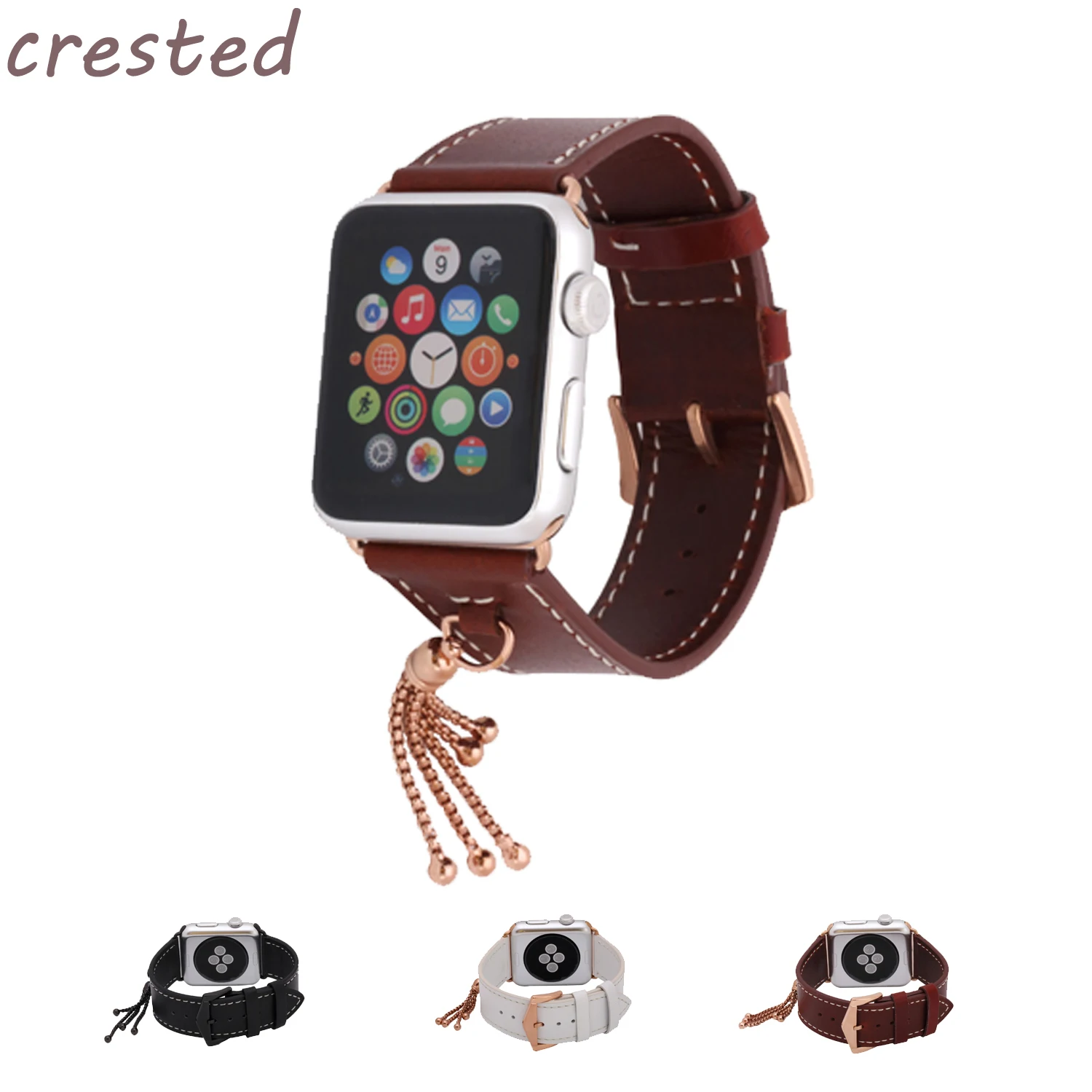 Натуральная кожа ремешок для Apple Watch группа 42 мм/38 Украшения браслет ремень
