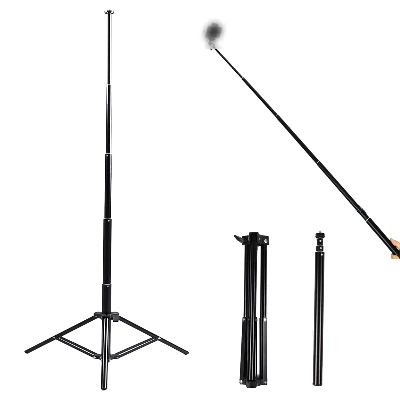 180 см высота светильник стенд 1/4 дюймов штатив 58 см складывается в селфи-палка фото студия софтбокс видео светильник ing лампы комплект