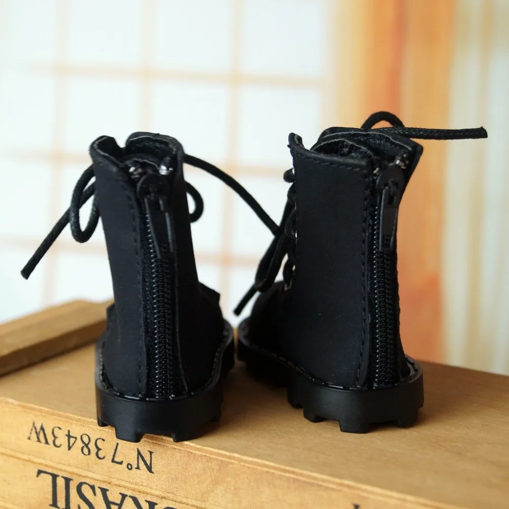 BJD/обувь Черные короткие ботинки из синтетической кожи Обувь для 1/3 60 см 24 дюйма 1/6