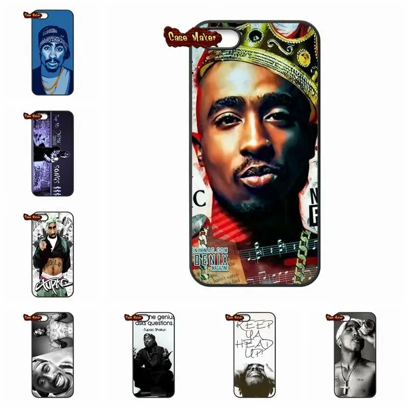Rap певица 2Pac Тупак Амару Шакур Caes Обложка для iPhone X 4 4S 5 5C SE 6 S 7 8 плюс Galaxy J5 J3 A5 A3 2016 S5
