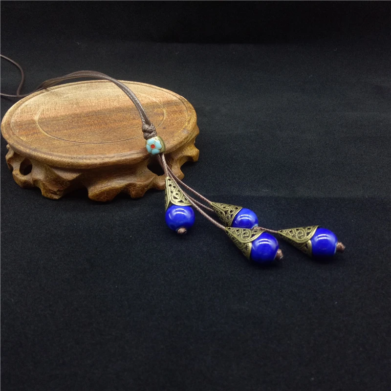 Brokenstone Bohemia style Ceramic bead necklace Cfor women jewelry ethnic | Украшения и аксессуары