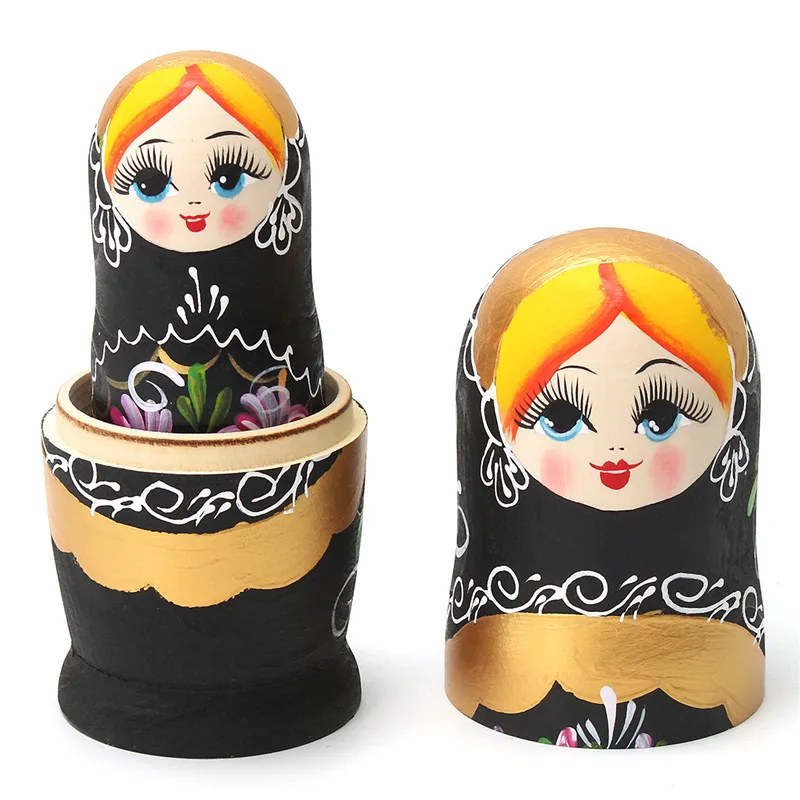 Изысканный 5 шт./компл. Матрешка Русская куклы бабушка деревянный Декор подарок