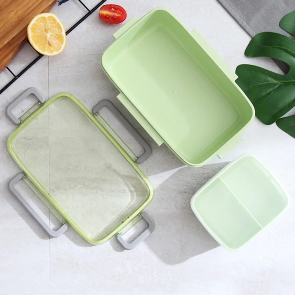 Легкий чистый Bento здоровый Ланч-бокс Портативный экологичный офис герметичный с