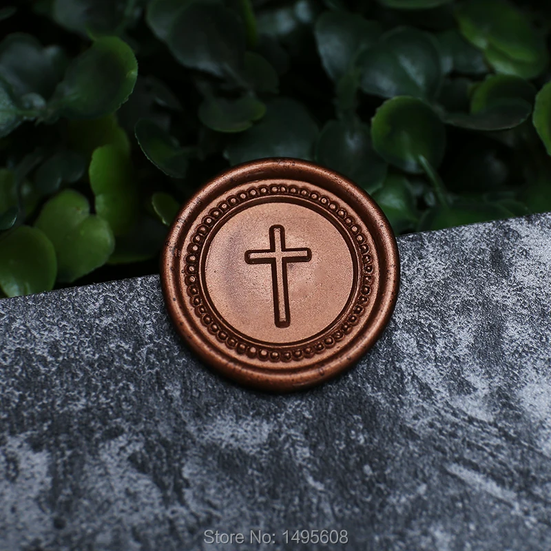 Cross Christian Wax Seal Stamp/floral Sealing Seal/gift Stamp for florist wedding invitation seal botanical stamp | Дом и сад